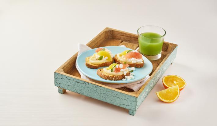 Molletes cítricos