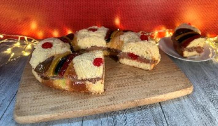 Rosca Rellena de Choco Naranja