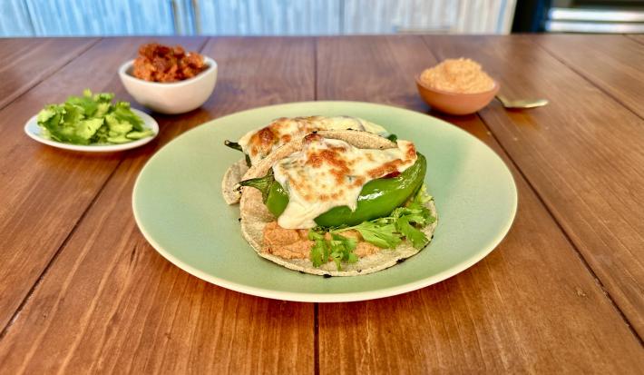Chiles rellenos de chorizo