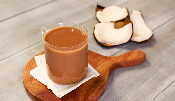 Atole de coco y chocolate Atole de coco y chocolate