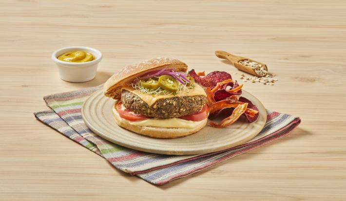 Hamburguesa de lentejas