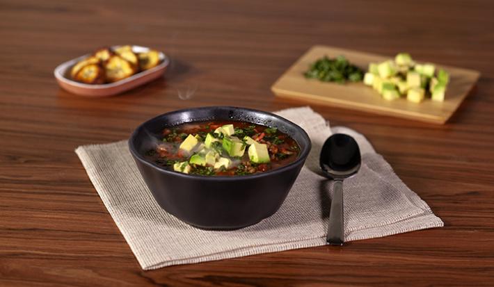 Sopa de lentejas a la mexicana Sopa de lentejas a la mexicana