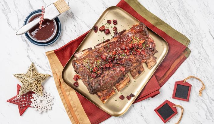 Costillas de Res en Salsa de Arándano
