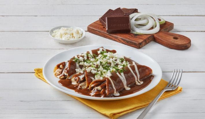 Enmoladas de pollo