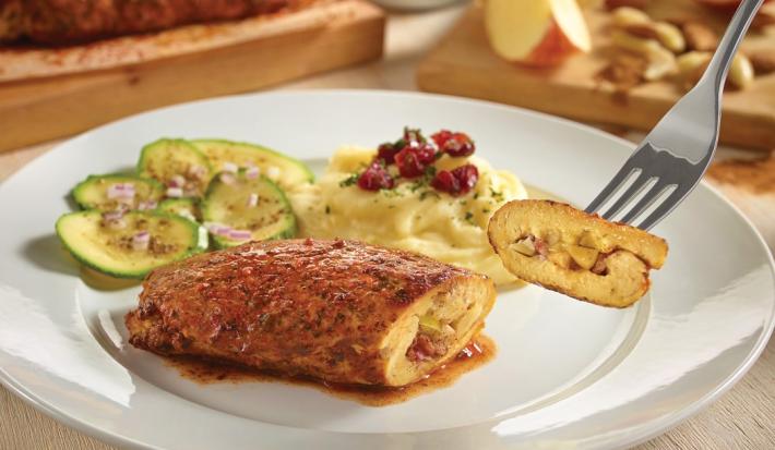 Pechuga de Pollo Rellena de Manzana y Almendras