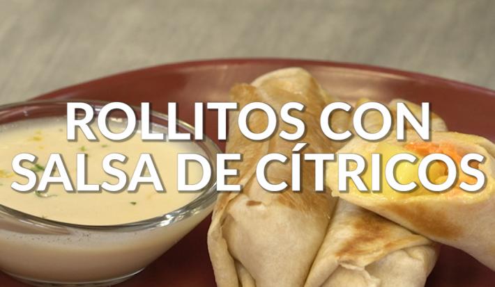 Rollitos con salsa de cítricos