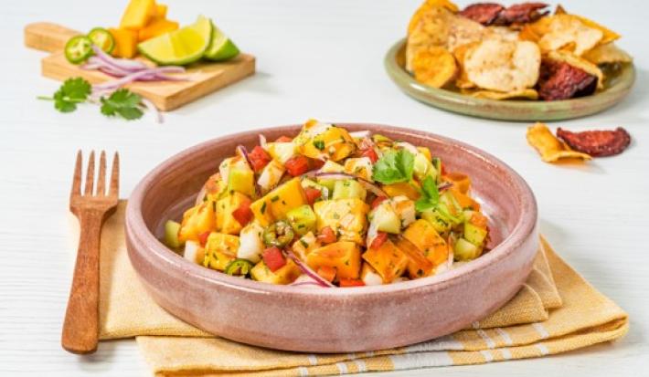 Ceviche de Mango con Jícama