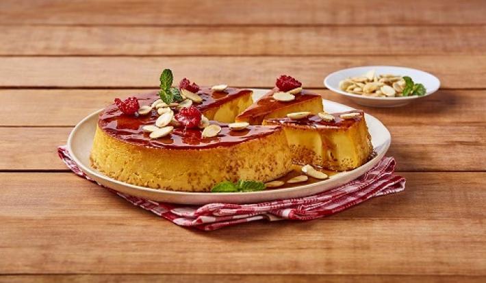 Flan con leche de almendra Flan con leche de almendra