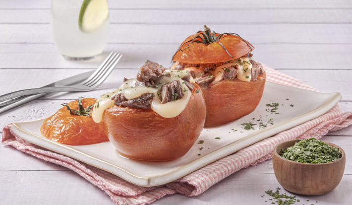Jitomates Rellenos De Arrachera