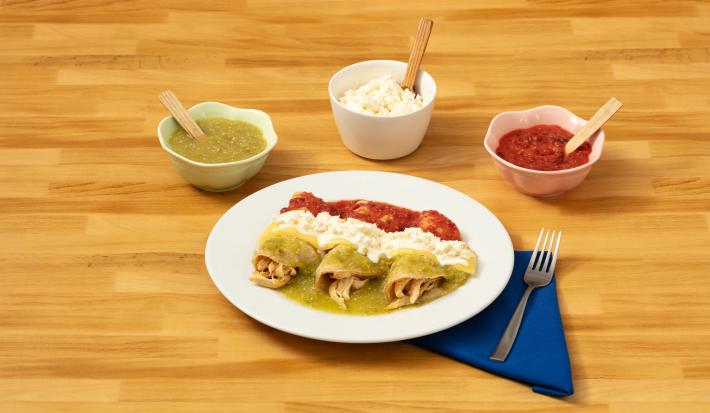 Enchiladas bandera
