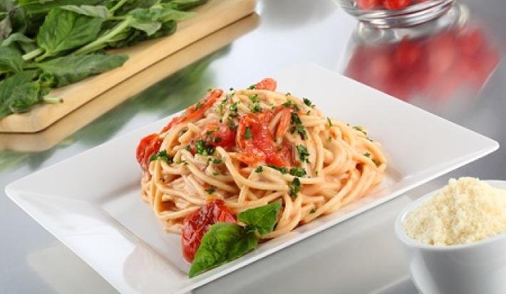 espagueti cremoso con jitomate espagueti cremoso con jitomate