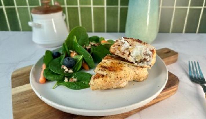 Rollo de Pollo con Manzana y Pera