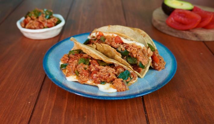 Tacos Estilo Gobernador de Atún