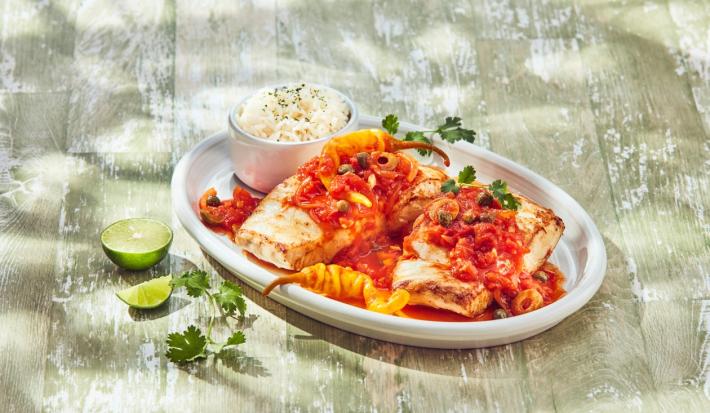 Pescado estilo veracruzana