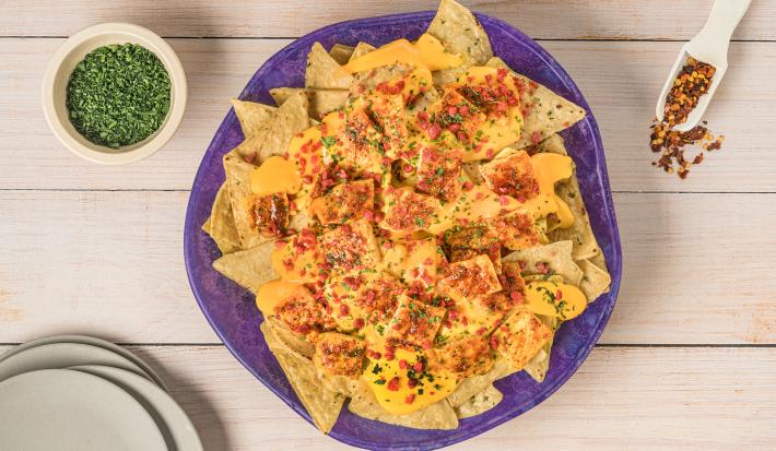 Nachos con Pollo Fuego