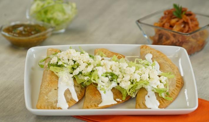 Quesadillas de tinga de res