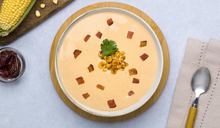 Crema de Elote con Chipotle