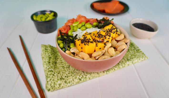 Poke Bowl de Salmón y Mango