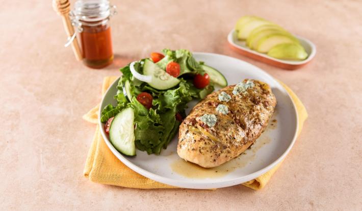 Pollo Relleno con Pera y Miel