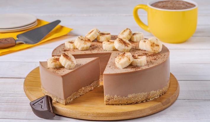Cheesecake de Chocolate con Plátano