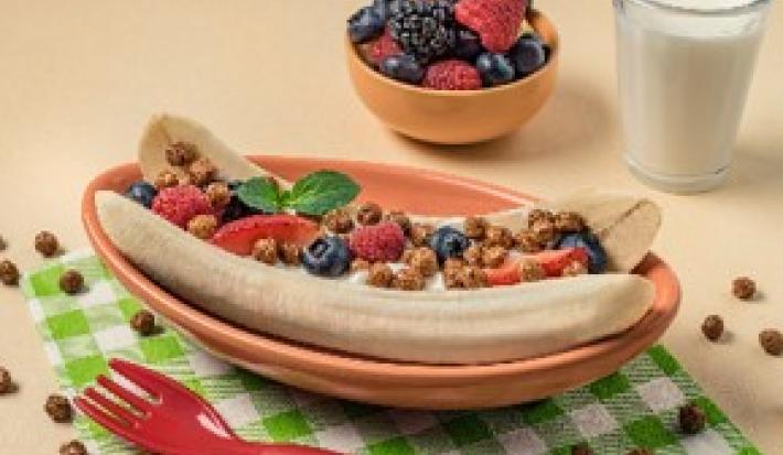 Breakfast Choco Banana Split Breakfast Choco Banana Split