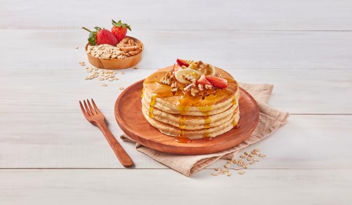 Hot cakes de quínoa y nuez