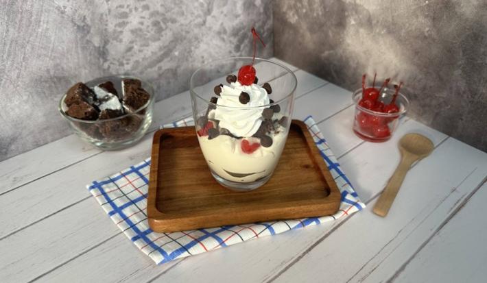 Cheescake Brownie en Vaso