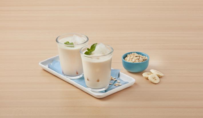 Agua de avena con plátano