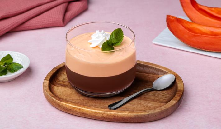 Mousse de Chocolate con Mamey