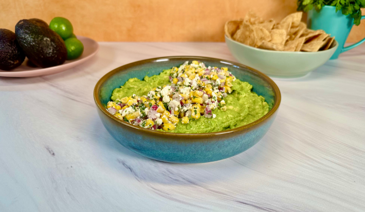 Guacamole con queso feta Guacamole con queso feta