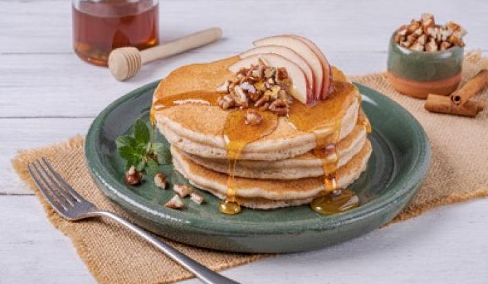 Hot Cakes de Avena Manzana Canela