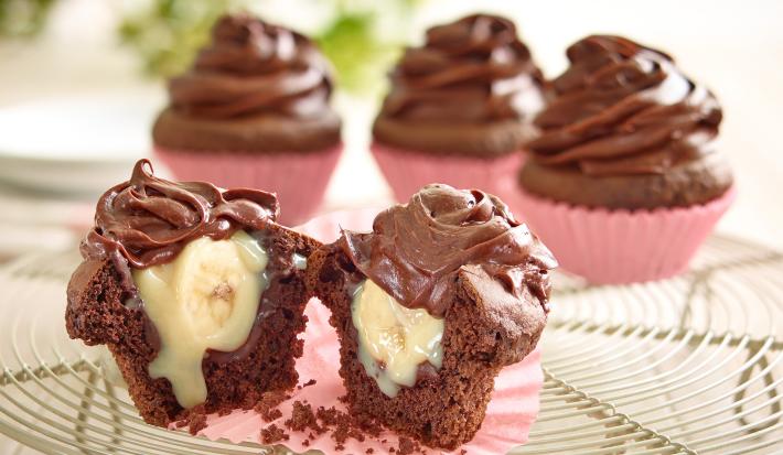 Cupcakes rellenos de lechera