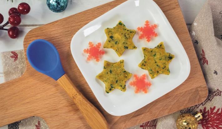 TOSTADITAS de ESPINACA y TRIGO preparadas con GERBER®