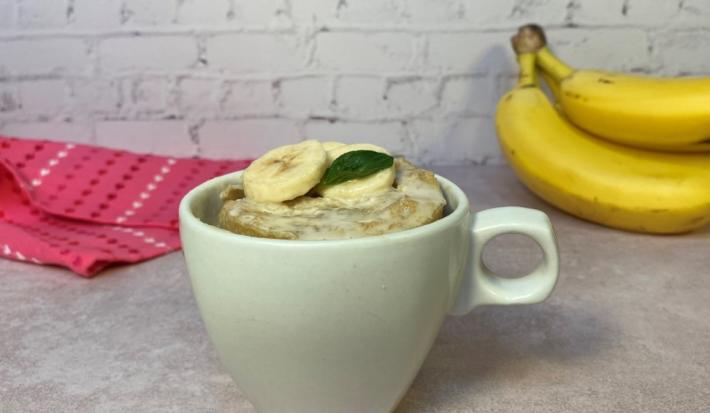 Mugcake de plátano
