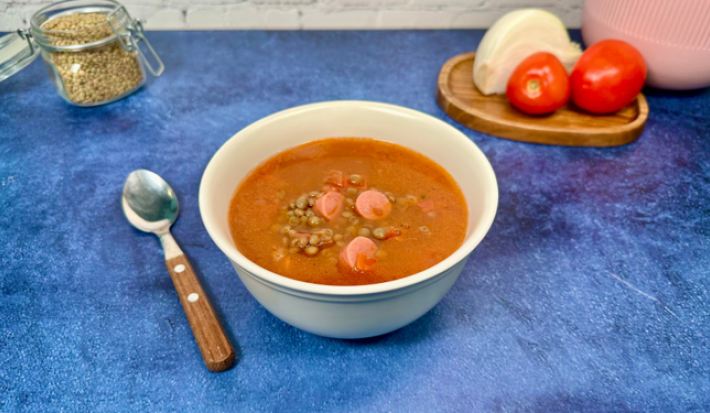Sopa de Lentejas con Salchichas