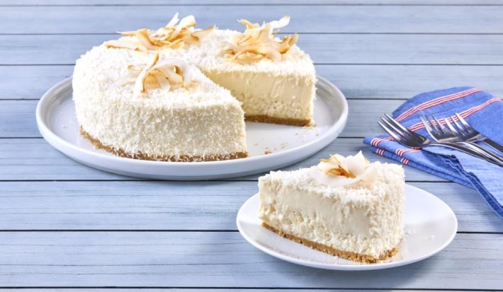 Cheesecake de arroz con leche y coco