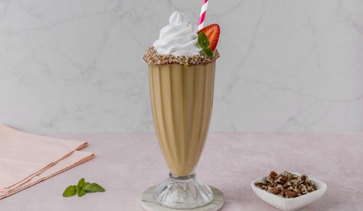 Malteada de Dulce de Leche y Nuez