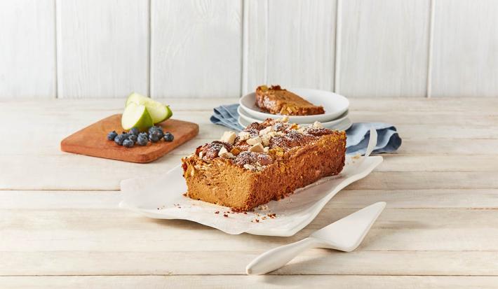 Budín de manzana, dulce de leche y mazapán Budín de manzana, dulce de leche y mazapán
