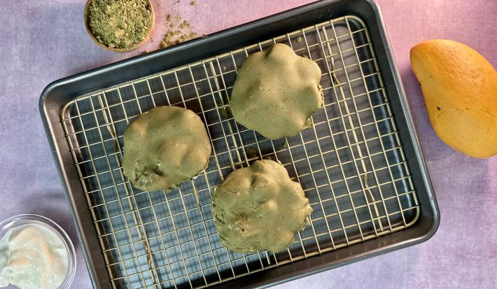 Clusters de Mango con Matcha
