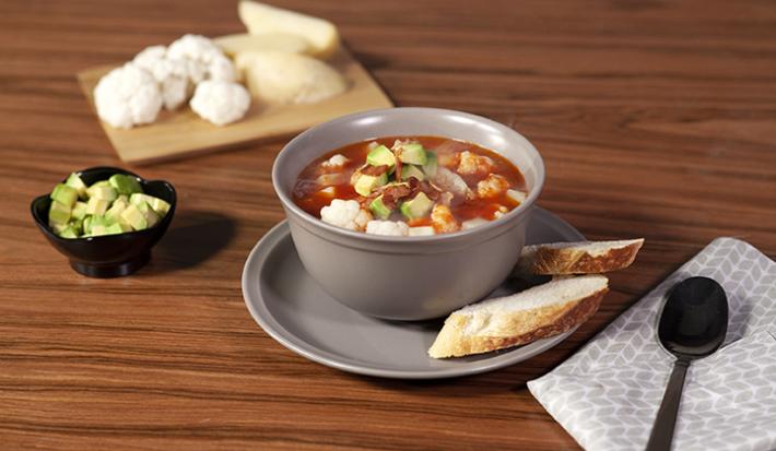 Sopa de coliflor y papa Sopa de coliflor y papa
