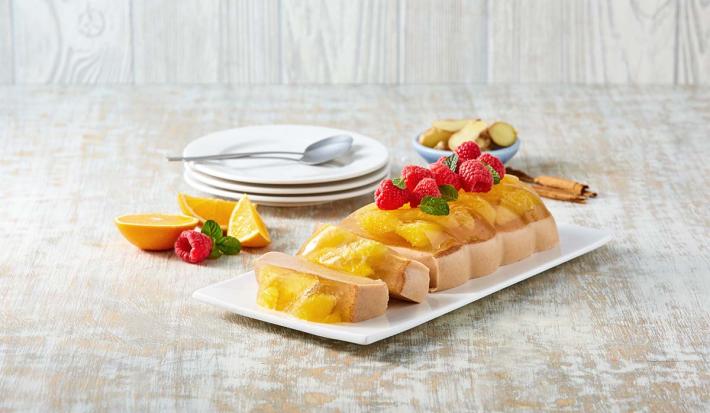 Gelatina de naranja con jengibre Gelatina de naranja con jengibre