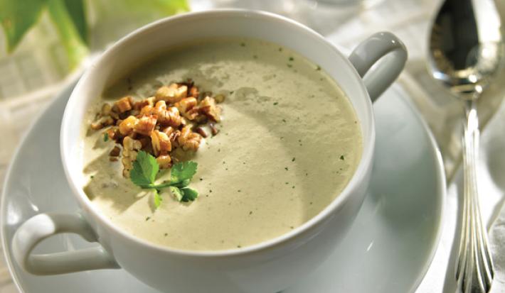 crema de cilantro con nuez crema de cilantro con nuez
