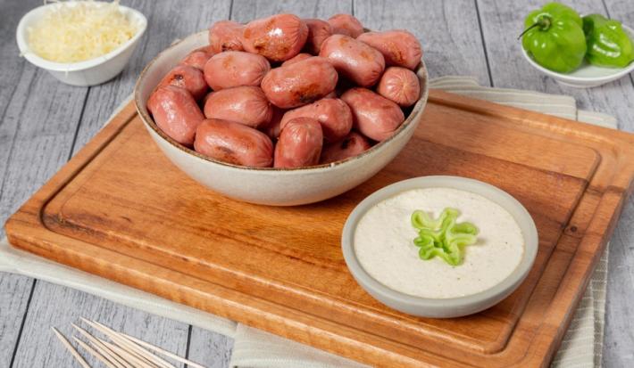 Botana de Salchichas con Aderezo de Habanero