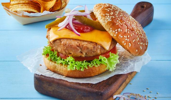 Hamburguesa de atún