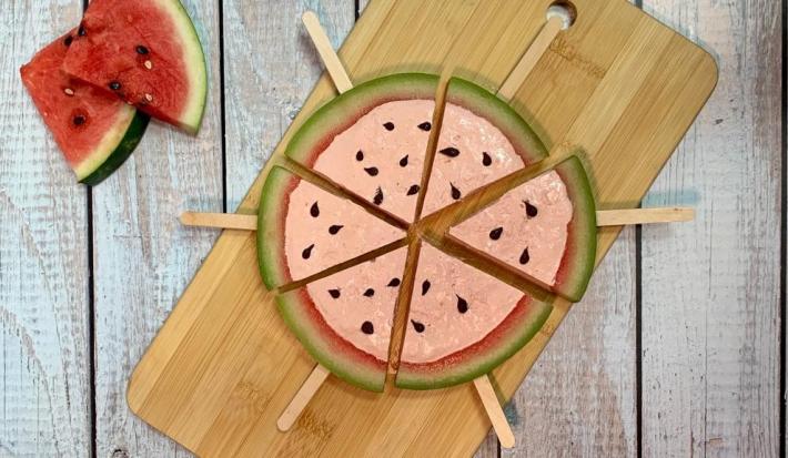 Paletas Heladas de Sandía