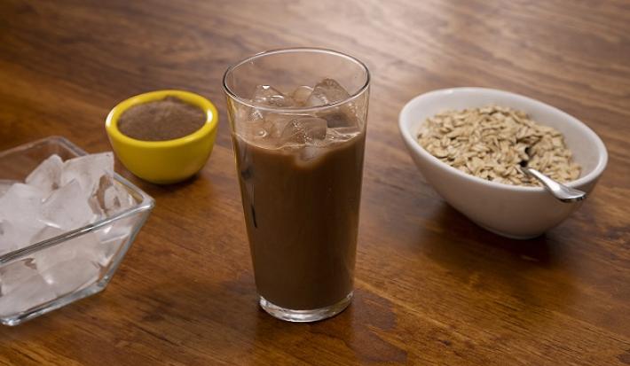 Agua de avena con chocolate Agua de avena con chocolate
