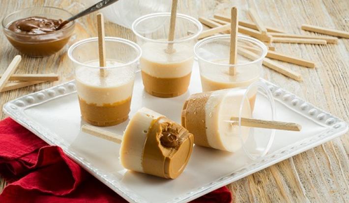 Paletas heladas rellenas