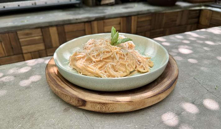 Pasta Ricotta con Tomate y Ajo
