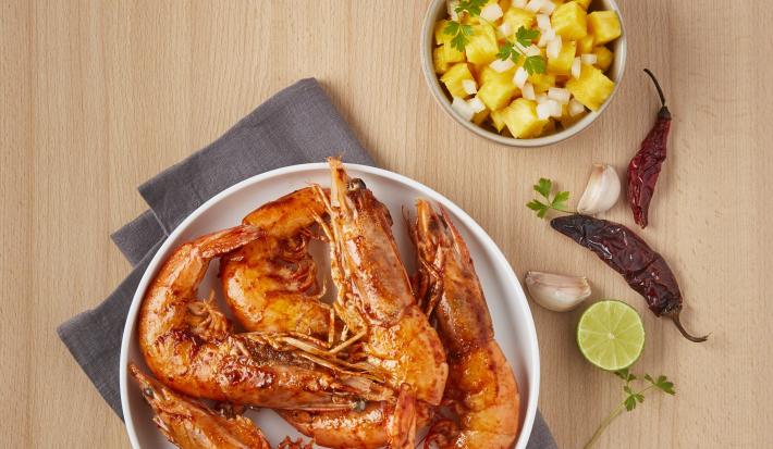 Camarones al chipotle