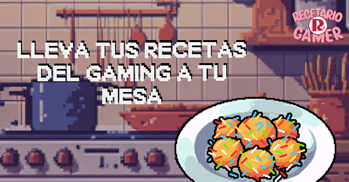 Pixel art kitchen to Recetas Nestlé® gamer cookBook